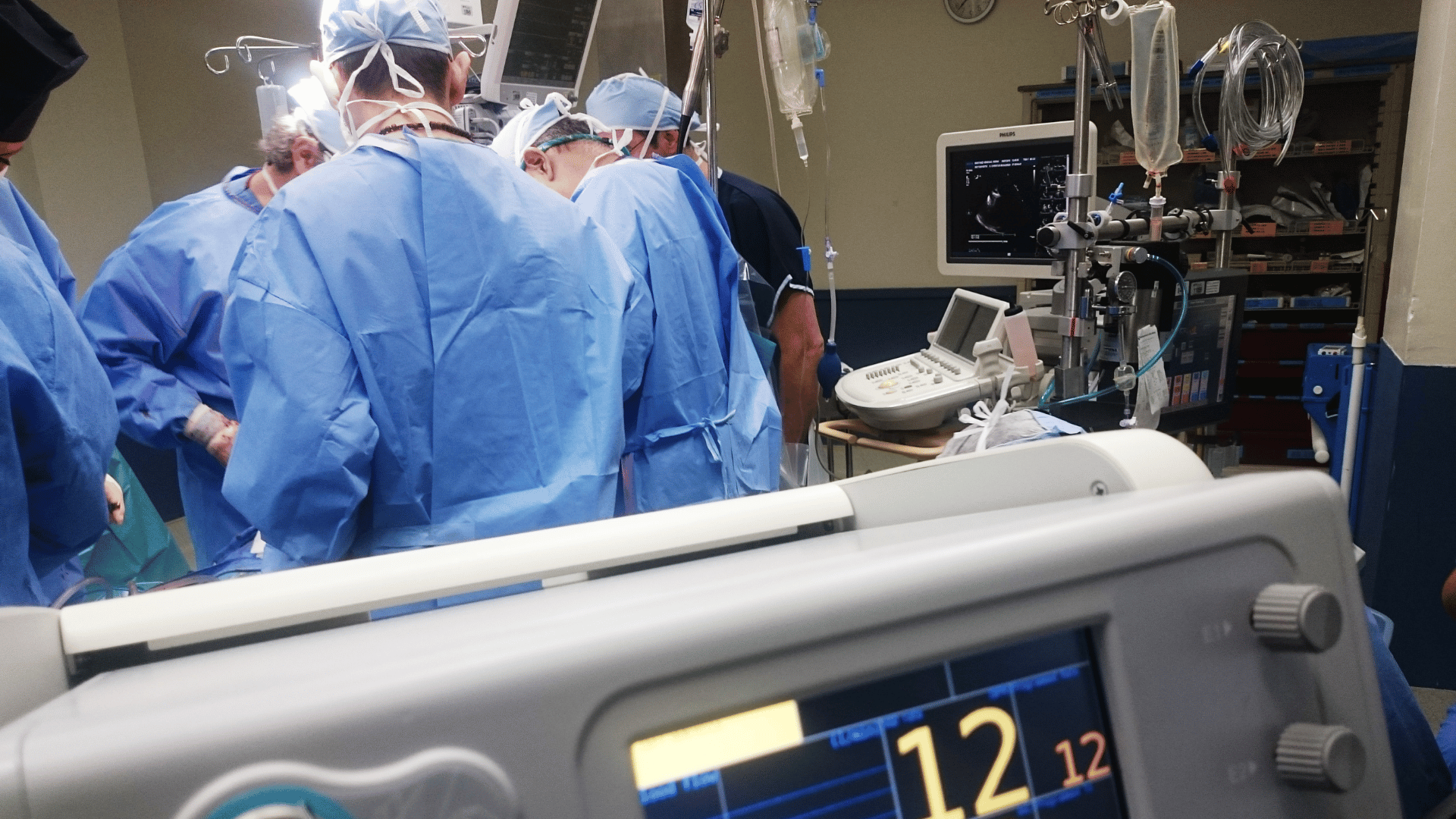 Medical staff in operating theatre