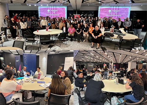 photo of event attendees